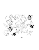 Engine/housing/handle/wheels/bag