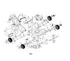 Craftsman 917388811 engine/housing/handle/wheels/bag diagram