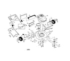 Craftsman 917378482 engine/handle/housing diagram