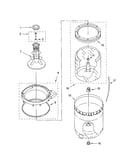 Agitator, basket and tub