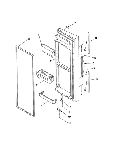 Refrigerator door