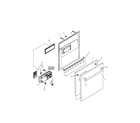 Bosch SHY99A06UC/14 (FD8212) door assembly diagram