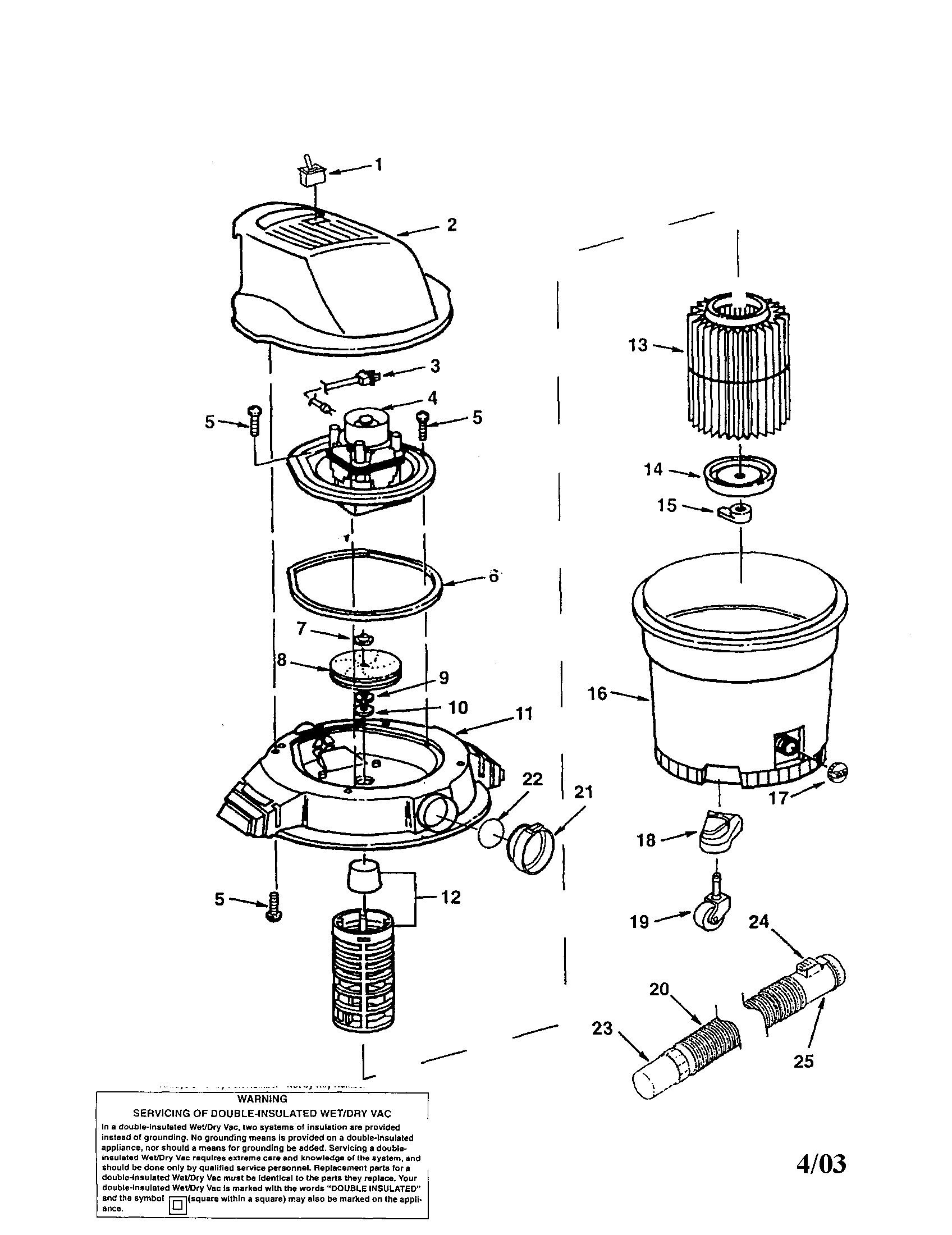 Motor cover/lid/dust drum