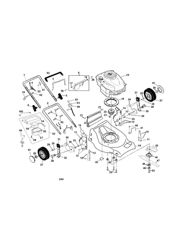 Engine/handle/housing