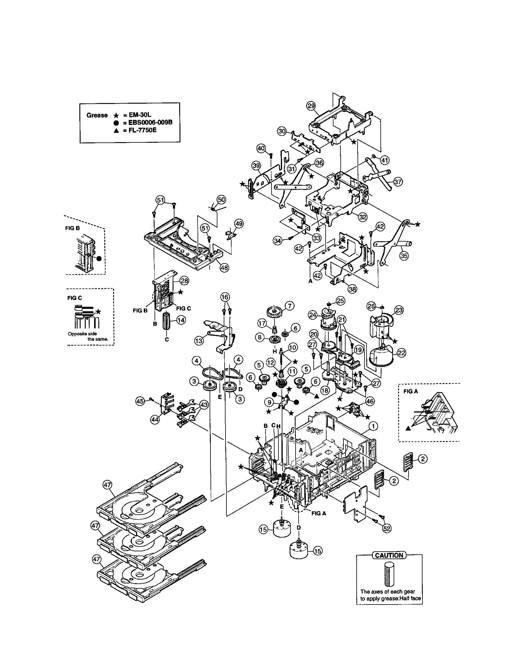 Cd charger mechanism assembly