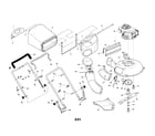 Craftsman 917374780 engine/housing/handle/bag diagram