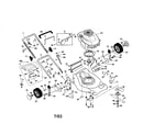 Craftsman 917378403 engine/housing/handle diagram