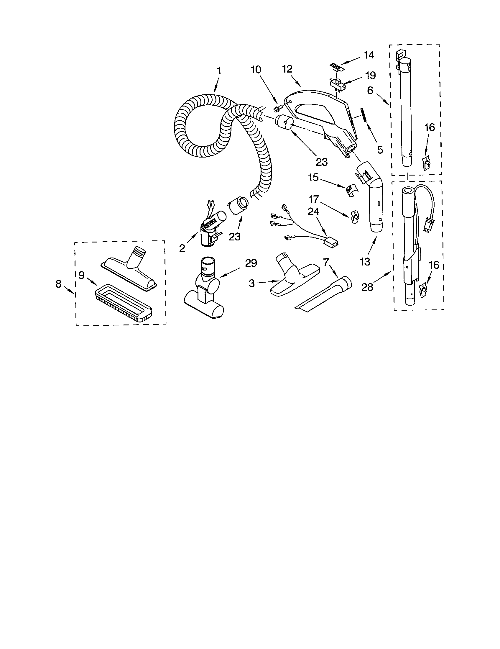 HOSE AND ATTACHMENTS