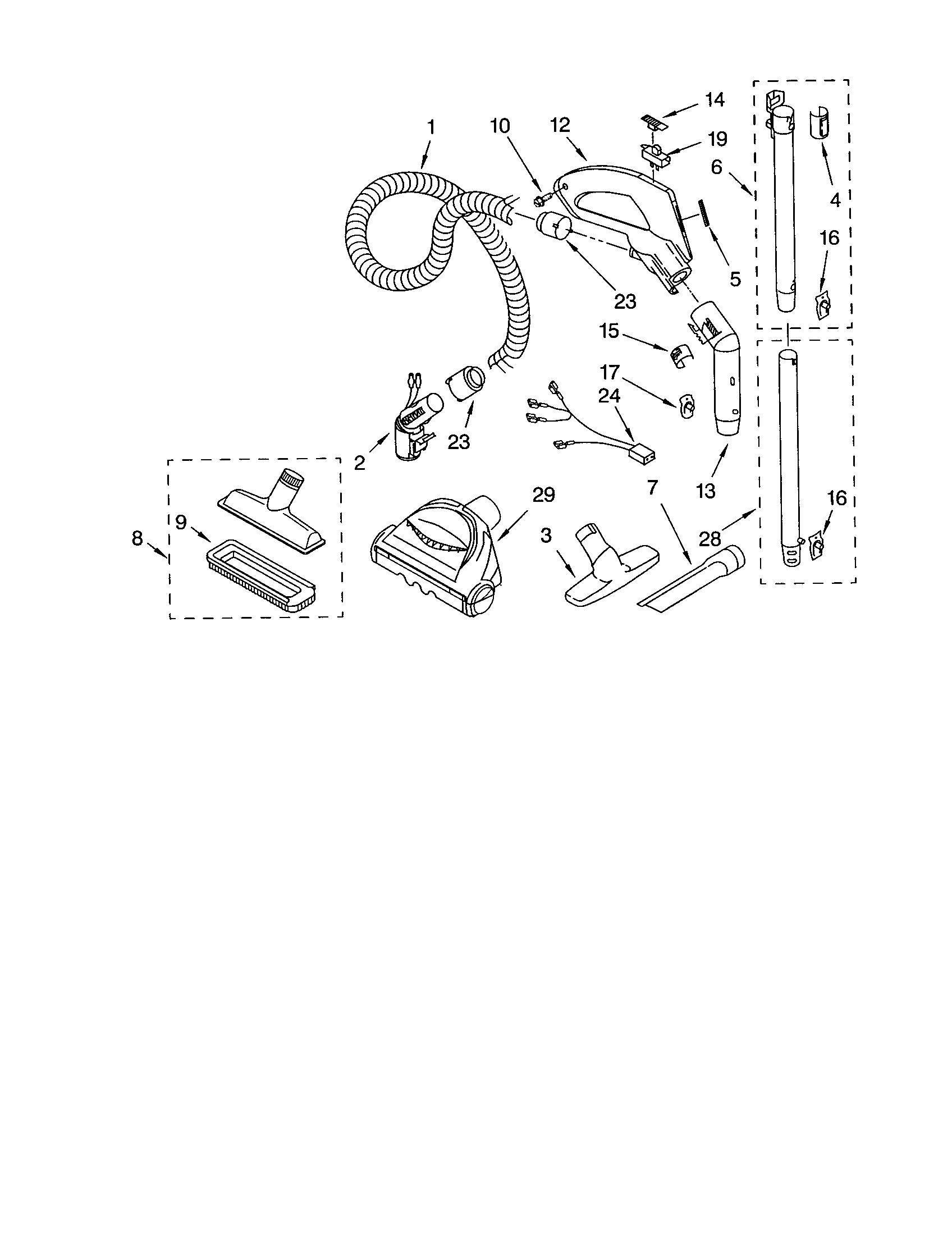 HOSE AND ATTACHMENTS