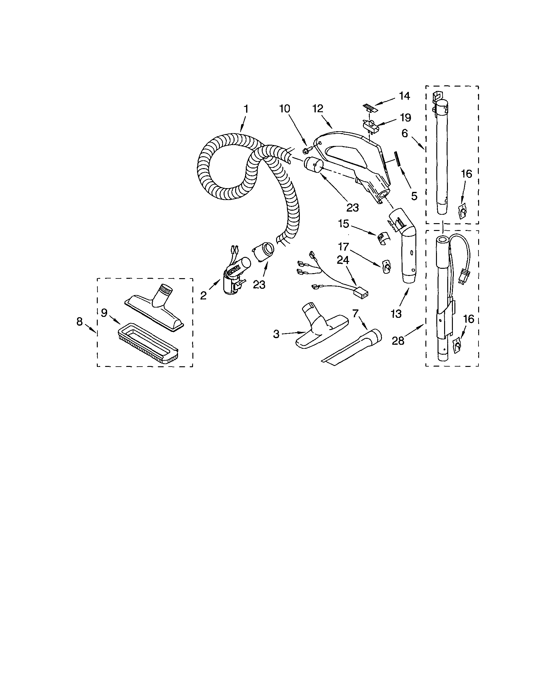 HOSE AND ATTACHMENTS