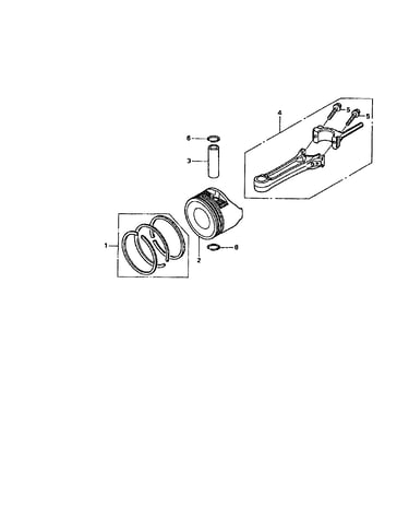 Piston connecting rod