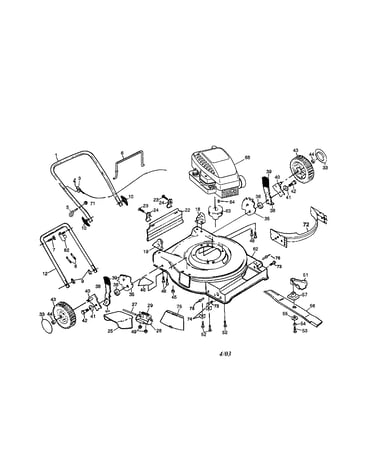 Engine/handle/housing