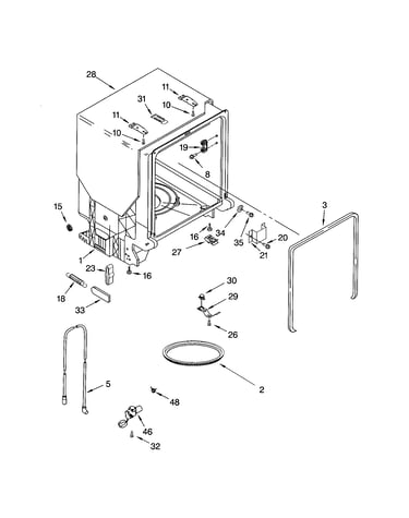 Tub and frame