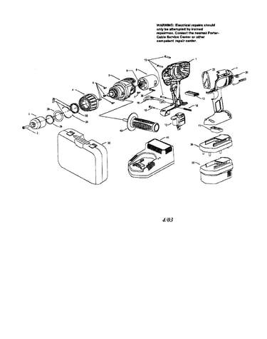 Battery hammer drill