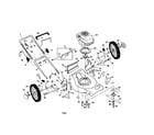 Craftsman 917378492 engine/housing/handle diagram