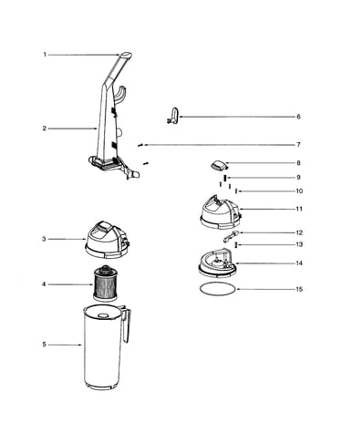Handle/cyclone