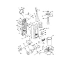Kenmore 11632729201 dust compartment and motor diagram
