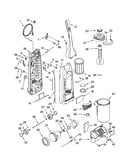 Dust compartment and motor