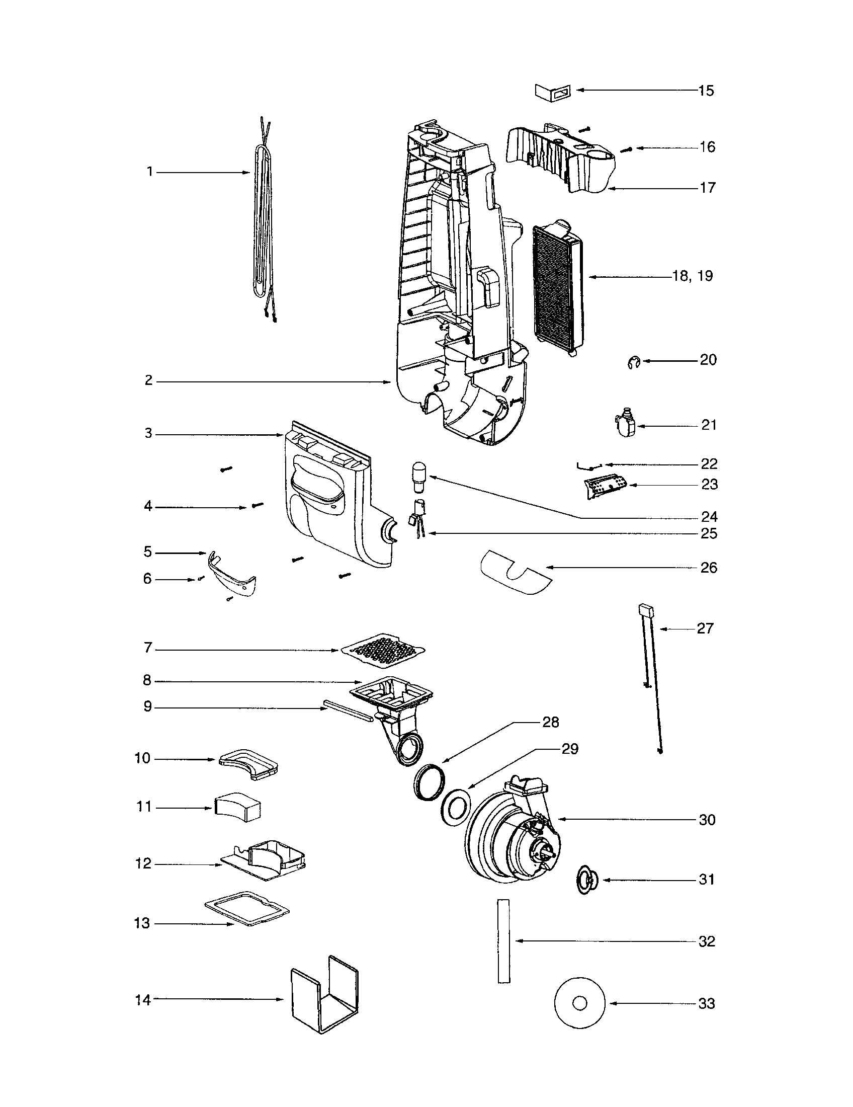 Motor cover/rear housing