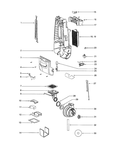 Motor cover/rear housing