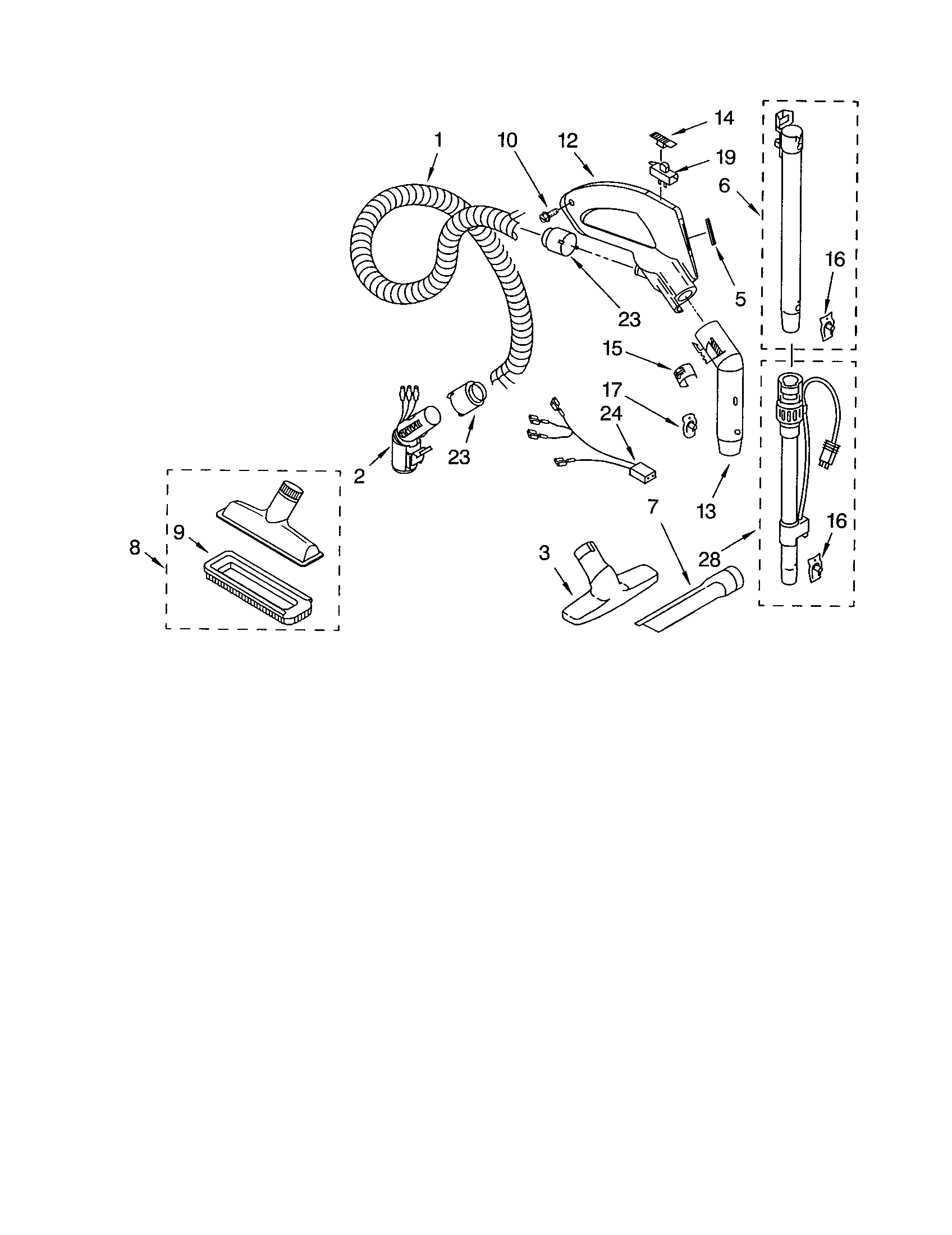 Hose and attachments