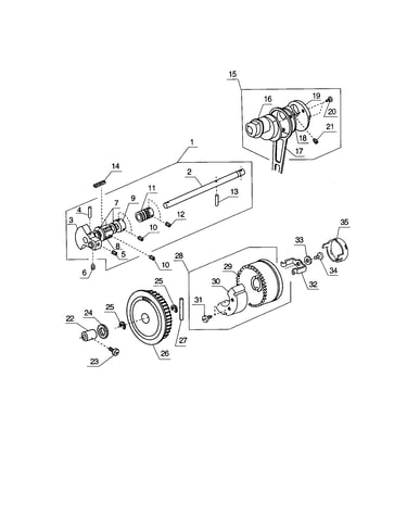 Upper shaft/handle, wheel