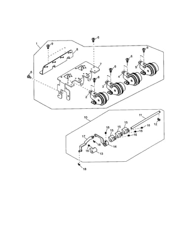 Thread tension set plate unit