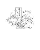 Upper looper shaft unit