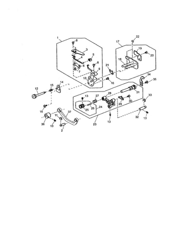 Chaining finger bracket unit