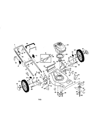 Engine/housing/handle