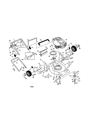 Engine/housing/handle