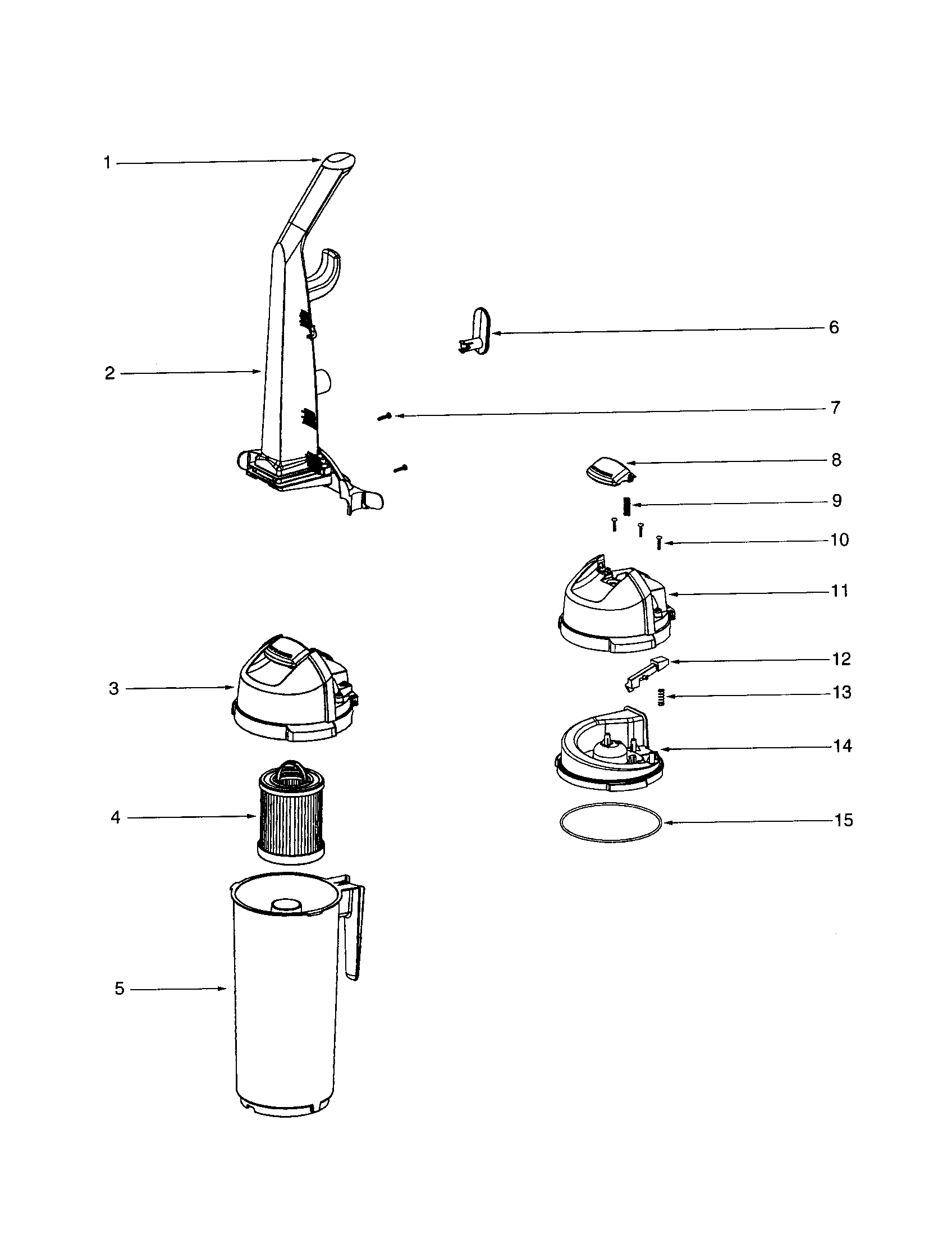 Handle/cyclone