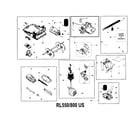 Robomower RL550 odometer board/gearcase-complete diagram