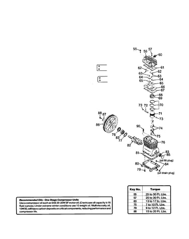 Oil lube compressor assembly