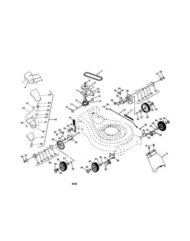 Wheels/tires/v-belt