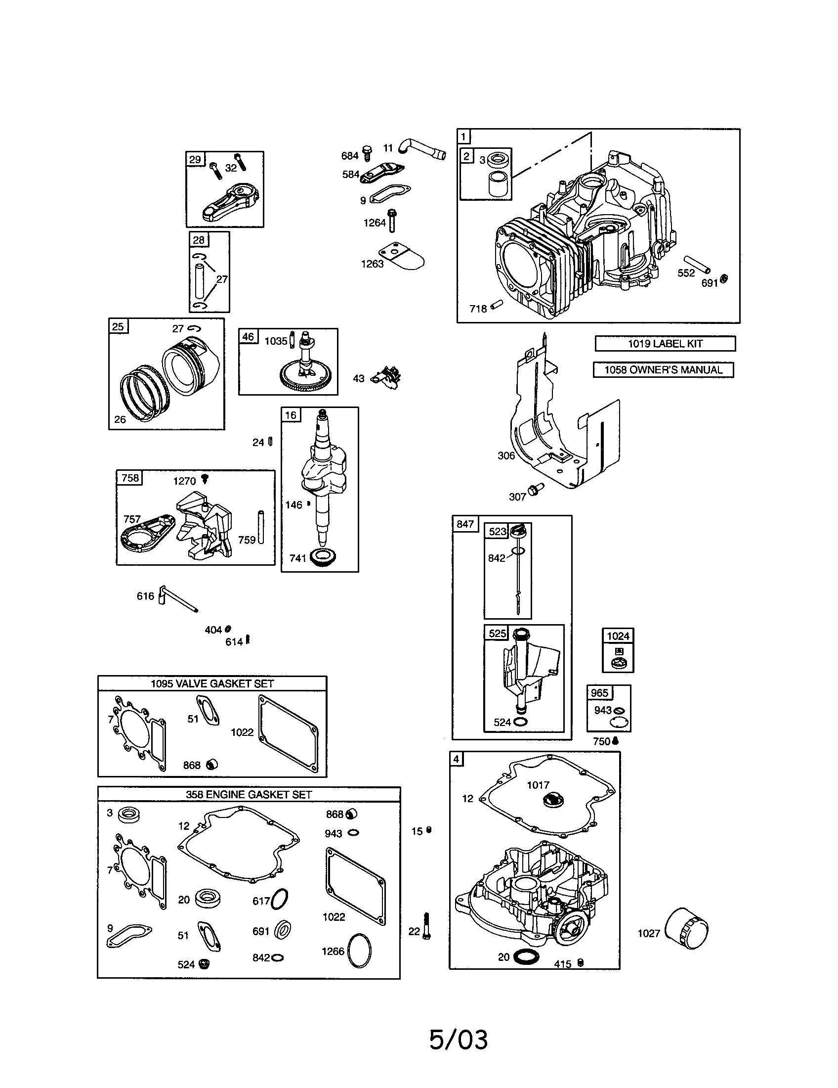 Cylinder/crankshaft