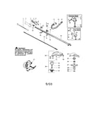 Driveshaft/shield/handle