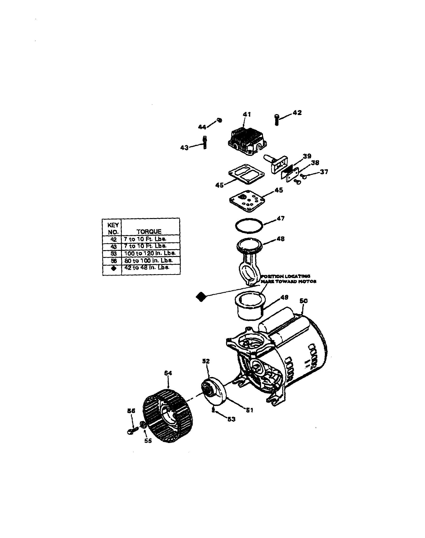 Head/motor/cylinder sleeve