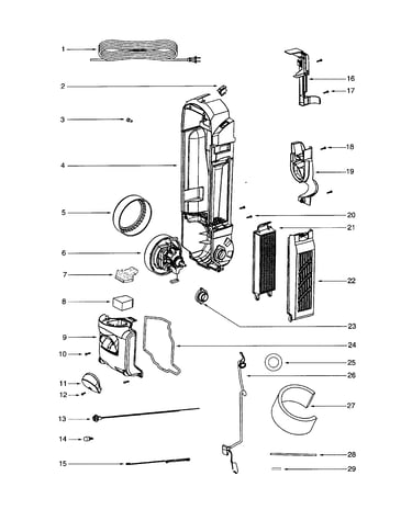 Filter and motor covers/housing