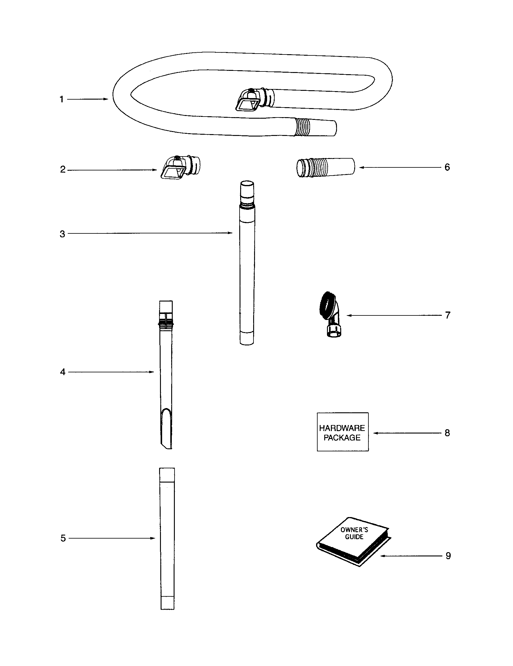 Hose and attachments