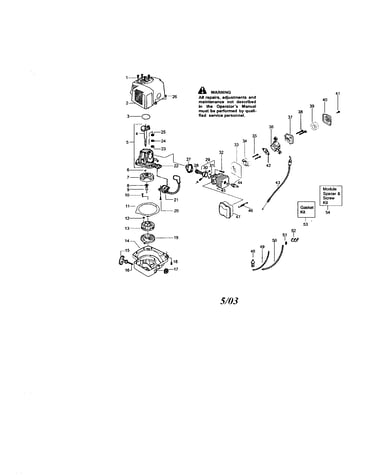 Shroud/cylinder/crankshaft