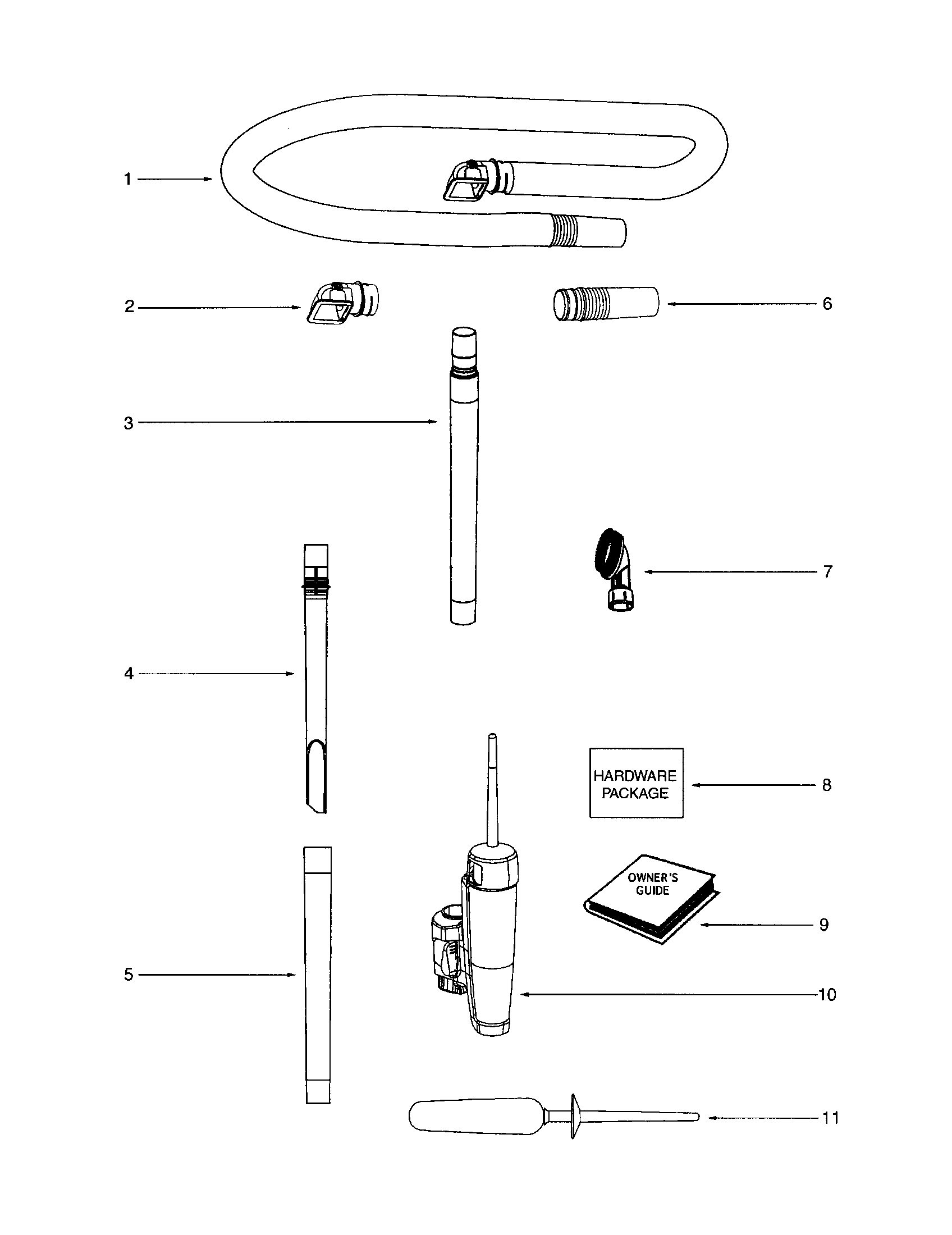 Hose and attachments