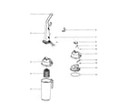 Eureka 5845A handle/cyclone diagram