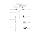 Eureka 5845A hose and attachments diagram