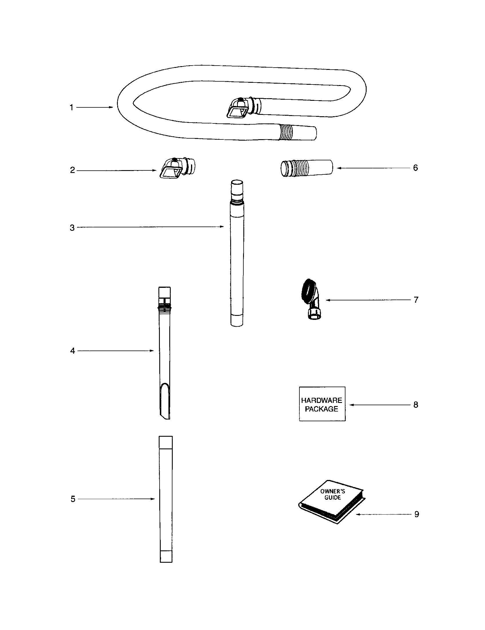 Hose and attachments