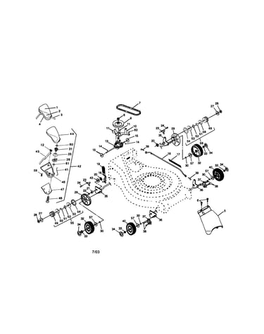 Wheels/tires/v-belt