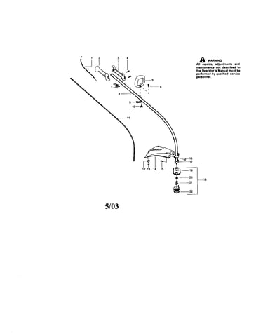 Driveshaft/shield/handle