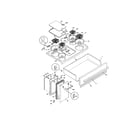 Frigidaire FEF455WCBB top/drawer diagram
