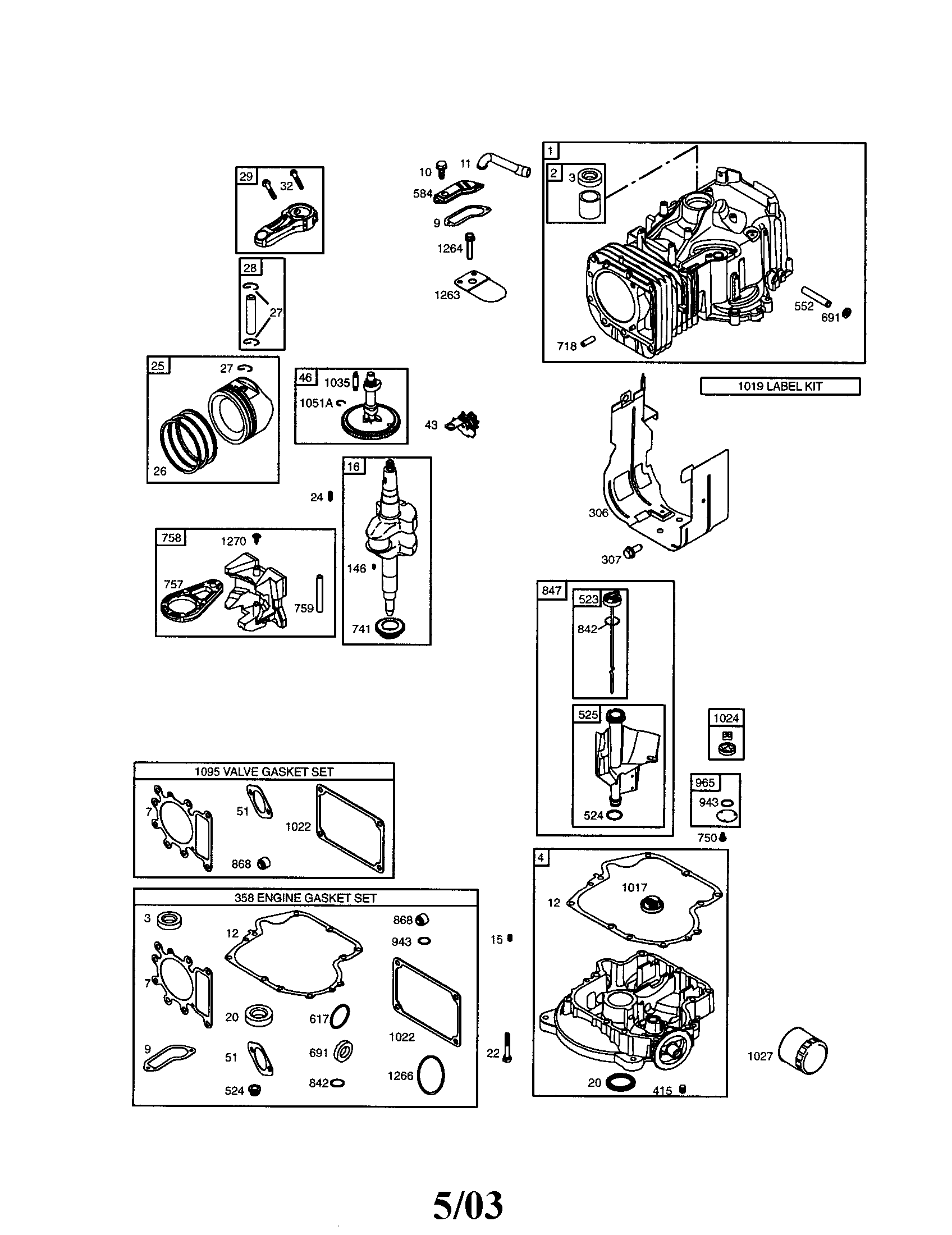 Cylinder/crankshaft
