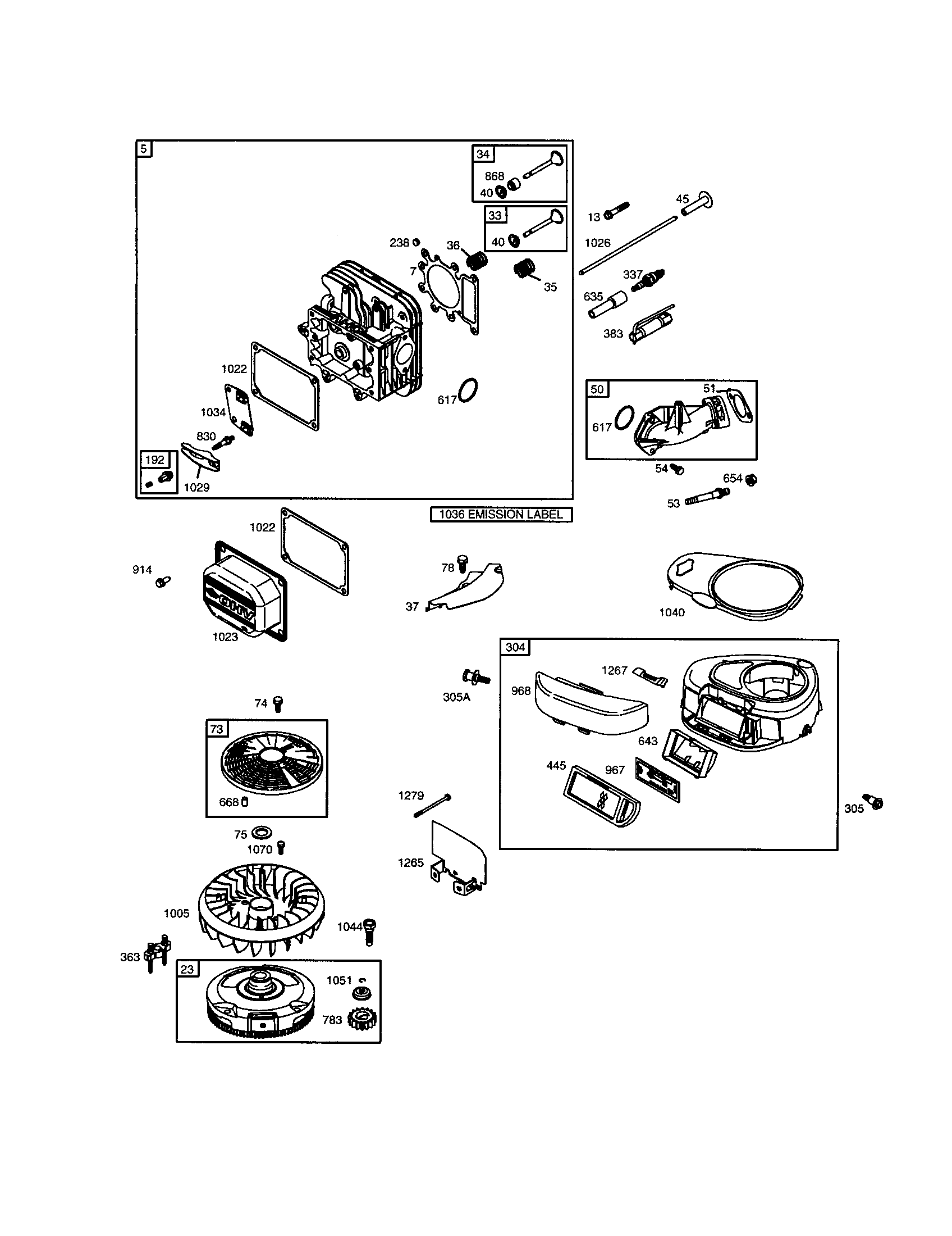 Head-cylinder/housing-blower